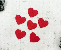 Термоаппликация, р. 2х2,3 см, красный