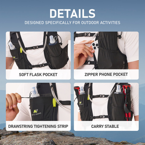 Картинка рюкзак мультиспортивный Nevo Rhino 9291 Black - 14