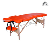 Массажный стол DFC NIRVANA, Optima, дерев. ножки, цвет оранжевый (Orange) фото №0