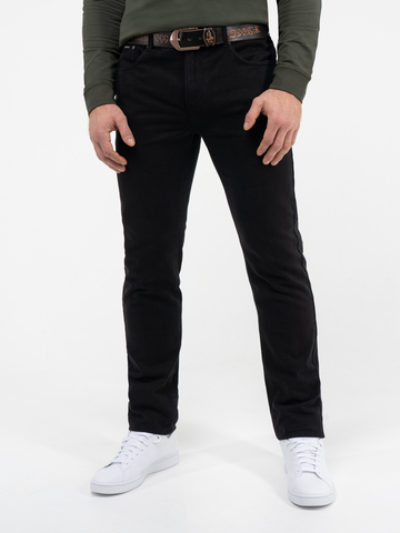 Плотные джинсы чёрного цвета из 100%-ного премиального хлопка