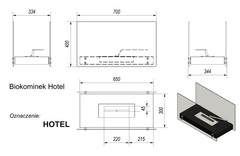Настольный биокамин Hotel