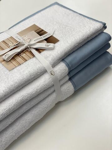 Набор полотенец 5шт Claire Batiste Atelier Brise бело-голубой