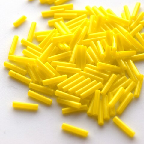 Стеклярус Тохо 9 мм 0042 лимонный