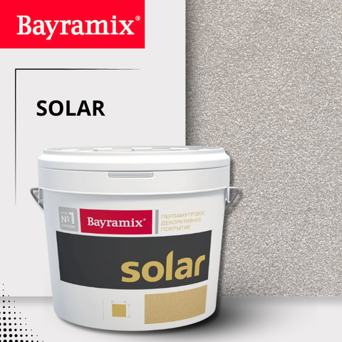SOLAR Bayramix Декоративная штукатурка с перламутровыми стеклянными гранулами