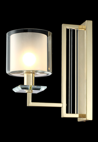 Настенный светильник Crystal Lux NICOLAS AP1 GOLD/WHITE
