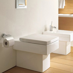 Duravit Vero Унитаз напольный для независимого подключения воды, с вертикальным смывом, включая крепление, сток горизонтальный, 6,0л., 370x570мм, Цвет 2117090000 фото