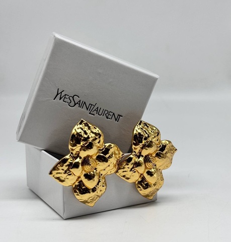 Серьги клипсы YSL