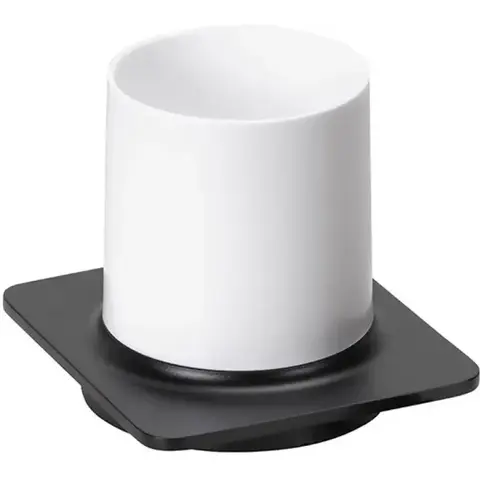 Bemeta 167111010 ORGANIC BLACK Держатель зубной щетки черный матовый