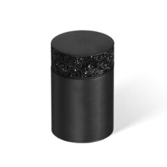 Decor Walther 0933760 Decor Walther Rocks BMD1 Баночка универсальная 6.5x9.8см, с кристаллами Swarovski®, цвет: черный матовый фото
