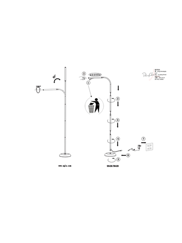 Торшер светодиодный Eglo LAROA 96439