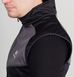 Лыжный разминочный жилет Nordski Premium Black-Graphite 2022