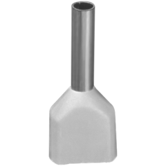 Наконечник Navigator 61 037 NET-E2-0.5-8-B50 НШВИ2, на 2 провода (50шт в упак)