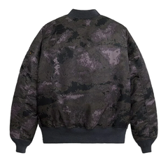 Бомбер Alpha Industries MA-1 Mod Black Blur Camo (Черный Камуфляжный)