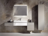 Высокий шкафчик Geberit Xeno² с одной дверью и внутренним зеркалом: B=40см, H=170см, T=35.1см, Серый / Матовое покрытие