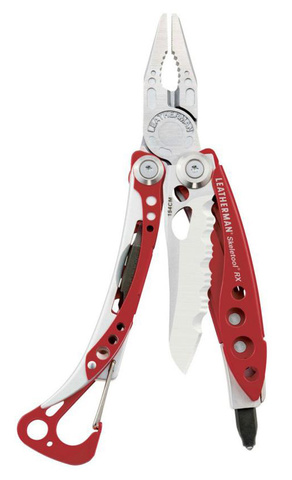 Мультитул Leatherman Skeletool RX 100 mm, 7 функций, красный (832312)
