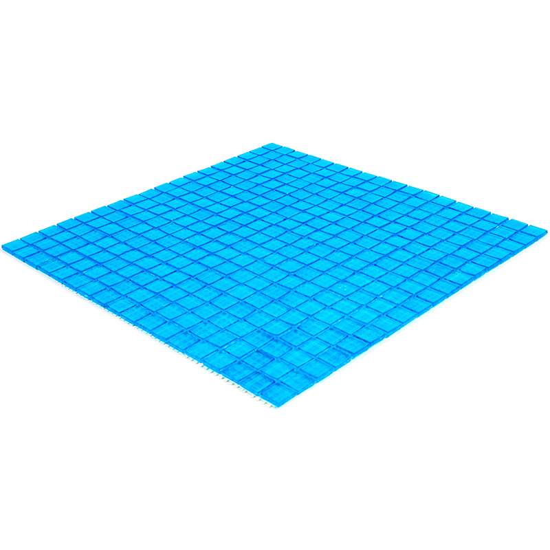 NT02 Мозаика одноцветная чип 15 стекло Alma Mono Color голубой квадрат глянцевый