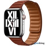 Apple Watch Leather Link 41mm Umber - S/M (130–160mm)