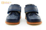 Ботинки для мальчиков Тотто из натуральной кожи на липучке цвет Синий, 09A. Изображение 5 из 14.