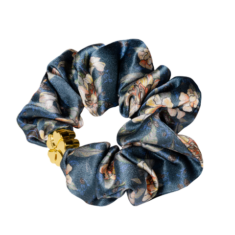 Комплект шелковых резинок для волос Mollen Лазоревый цветок темно-бирюзовый