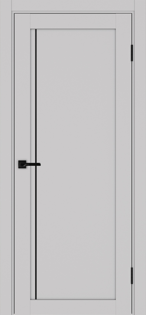 Дверь межкомнатная Оптима Порте Турин 565.11 АПП молдинг SB, цвет пепельный, экошпон, глухая