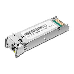 Модуль TP-LINK TL-SM321A-2 1000Base-BX WDM Двунаправленный SFP-модуль, TX: 1550 нм, RX: 1310 нм, 1 симплексный разъём LC, расстояние передачи до 2 км по кабелю SMF 9/125 мкм (одномодовое волокно), поддержка DDM (цифровой диагностический мониторинг) (