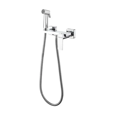 Смеситель с гигиеническим душем HAIBA HB5517 хром