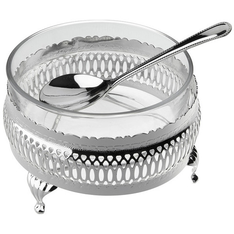 Сахарница без крышки с ложкой 11см Queen Anne