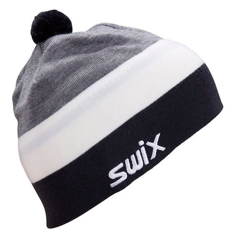 Картинка шапка Swix tradition 75103 темно-синий/снежно-белый - 4