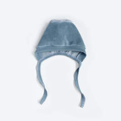 Велюровый чепчик Mjölk Baby Blue, уценка