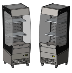 Пристенная витрина Нова ВХСп-0,5/1460