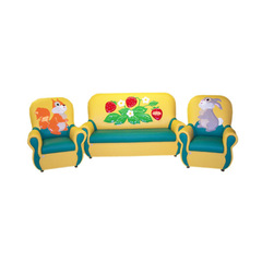 Комплект мягкой игровой мебели «Сказка люкс» Полянка