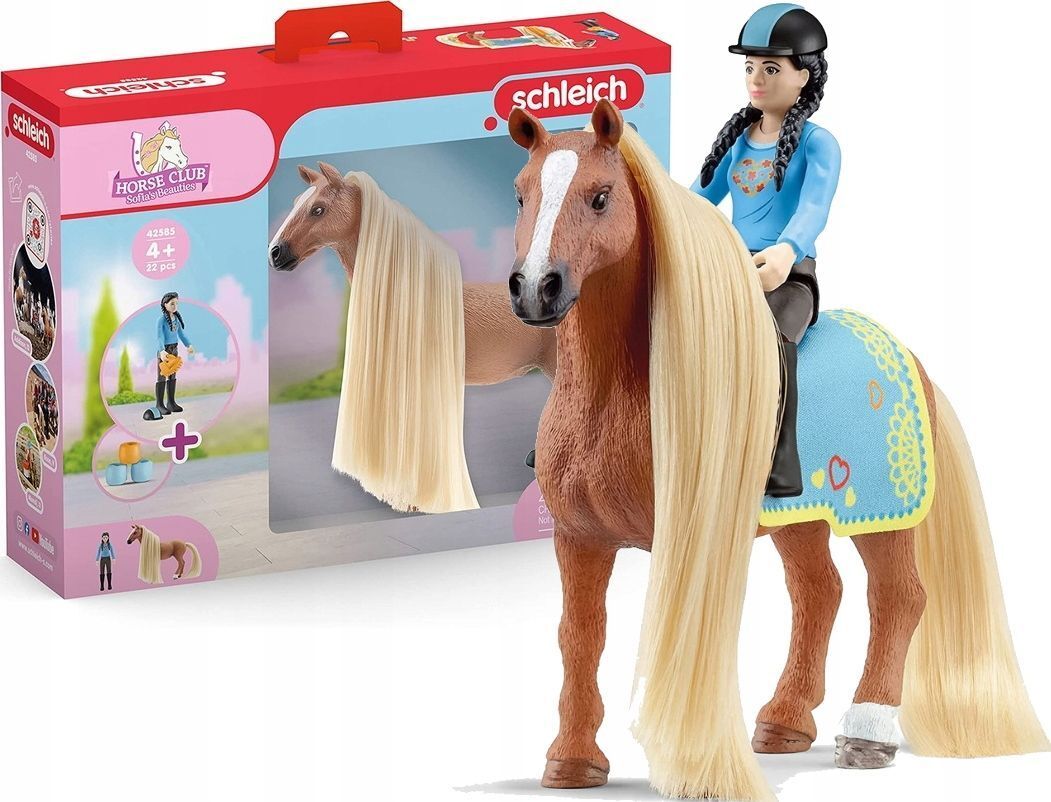 Фигурки Schleich Horse Club - Игровой набор Шляйх Sofias Beauties Лошадь с  укладкой волос Ким и Карамело Стартовый набор 42585 купить в Москве |  Доставка по России.