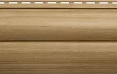 Сайдинг виниловый Альта-Профиль Blockhouse BH-03 Люкс Каштан 3000х226 мм