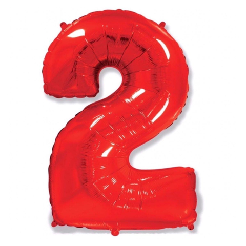 Цифра «2» красная