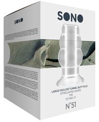 Прозрачная анальная пробка с тоннелем №51 Large Hollow Tunnel Butt Plug 5 Inch - 12,7 см. - 