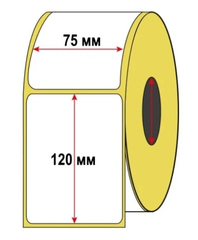Термоэтикетки ЭКО для озон, вайлдберриз, яндекс маркета 75х120 мм 250 шт втулка 40 мм (1 рулон)
