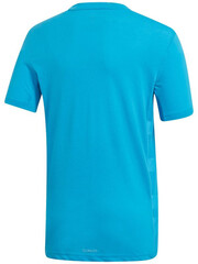 Детская футболка Adidas B Escouade Tee - shock cyan/white