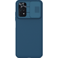 Синий чехол от Nillkin CamShield с защитной шторкой для камеры для смартфона Xiaomi Poco M4 Pro 4G