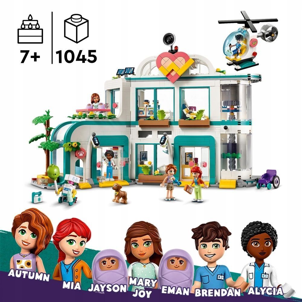 LEGO Friends: Городская больница Хартлейк 42621 - купить по выгодной цене |  Интернет-магазин «Vsetovary.kz»