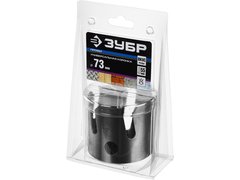 ЗУБР Проуниверсал, 73 мм, коронка с твердосплавными резцами, Профессионал (29514-73)