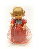 Платье из парчи и гипюра - На кукле. Одежда для кукол, пупсов и мягких игрушек.