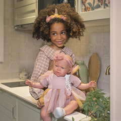 Munecas Antonio Juan Кукла реборн Лидия в образе феи, 52 см, мягконабивная (81275)