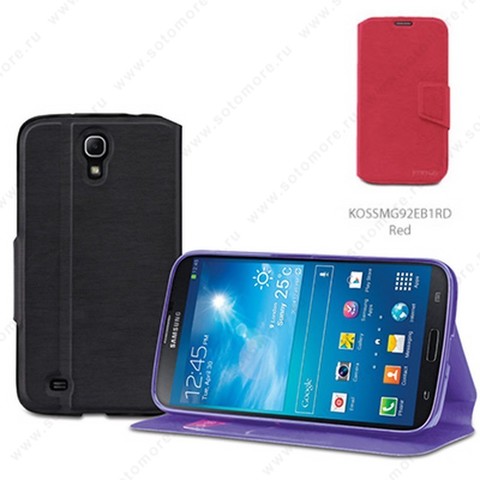 Чехол-книжка Kooso Melkco для Samsung Galaxy Mega 6.3 i9200 - Kooso Koka Book case Red
