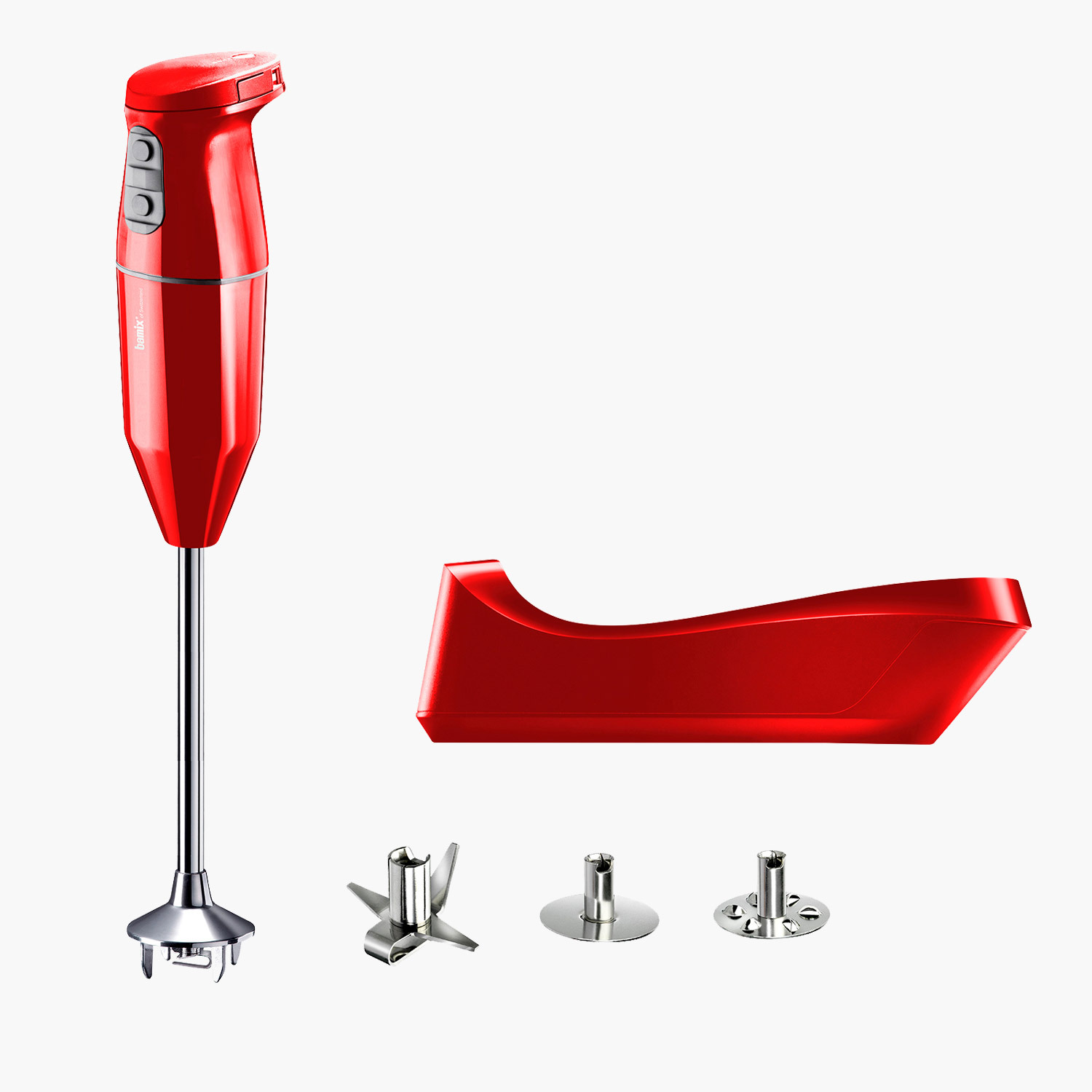 Беспроводной погружной блендер BAMIX Cordless PRO Red (красный)