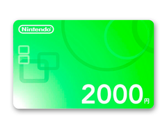 Карта оплаты Nintendo 2000 JPY Japan [Цифровая версия]