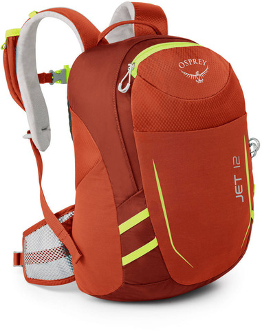 Картинка рюкзак туристический Osprey Jet 12 Strawberry Red - 1