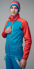 Детская Утеплённая лыжная куртка Nordski Jr. Premium Blue-Red 2020