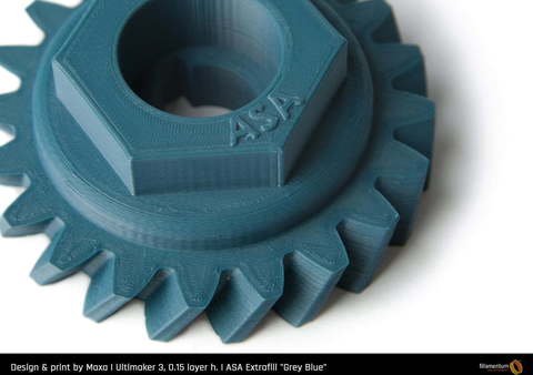 Пластик для 3D-принтера Fillamentum ASA Extrafill - Grey Blue