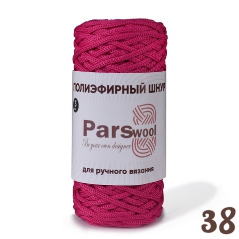 Полиэфирный шнур Parswool 38, Ягодный