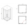 Abber Schwarzer Diamant AG02090BMH Душевой уголок, 90x90x195, цвет: чёрный